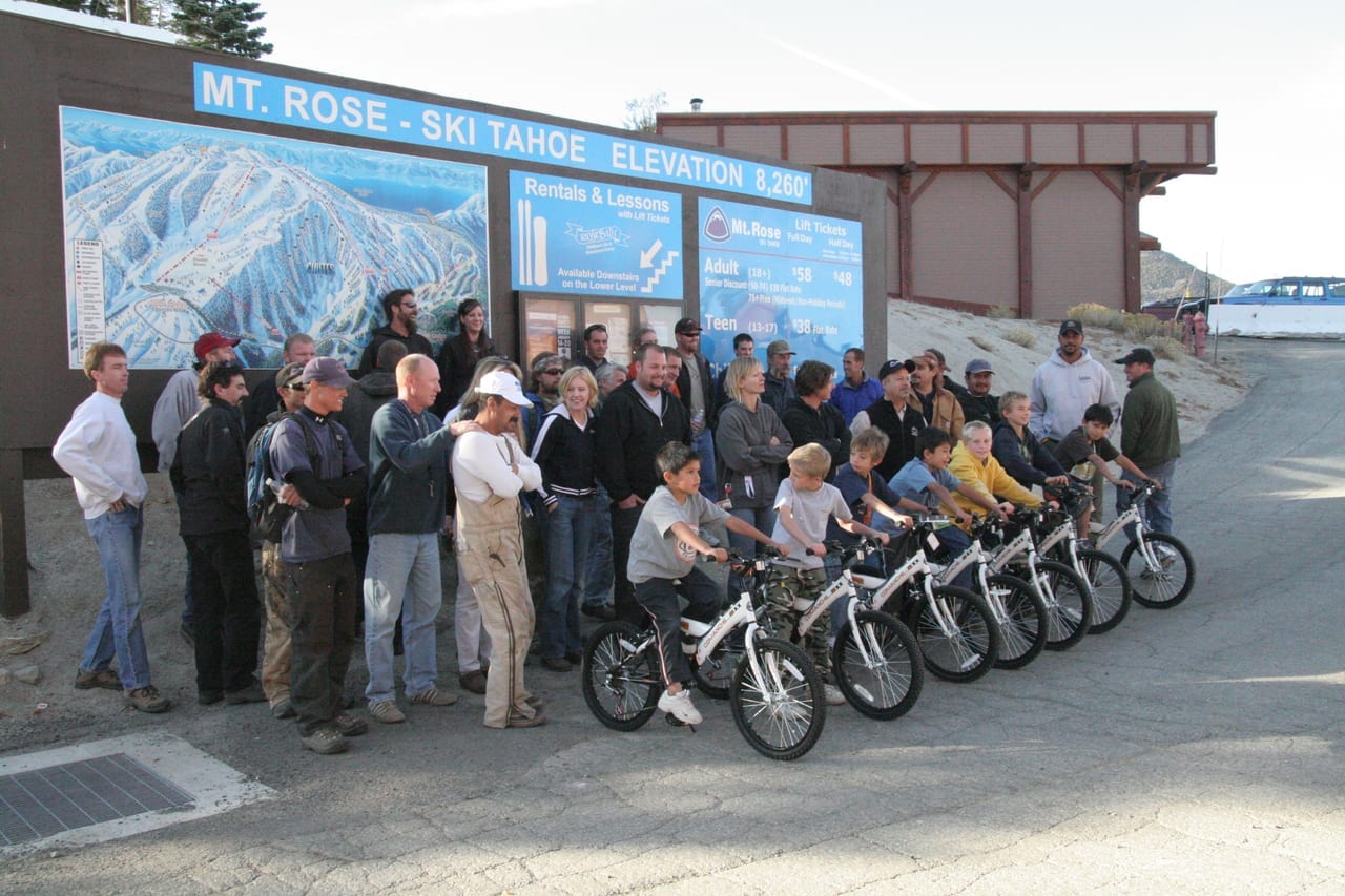 Mt Rose Build Reno — Bike Builds team building with Building Teams